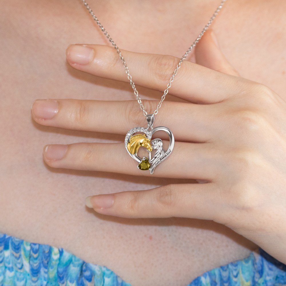 horse necklace for girl