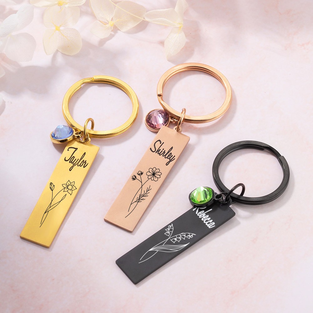 birthstone keychain