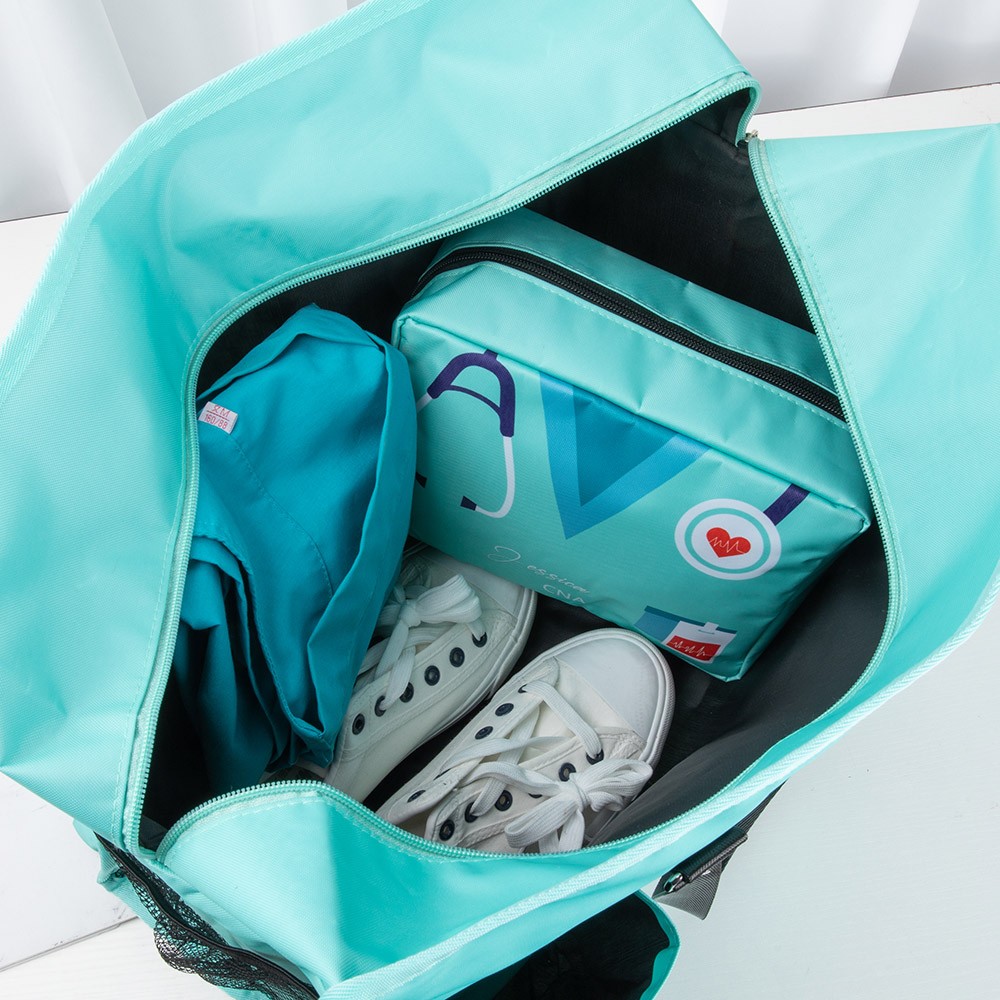 Große Krankenschwester-Tragetasche aus Canvas für die Arbeit, kleine Stilltasche mit Reißverschluss, Dankesgeschenk zur Krankenschwesterwoche für RN CNA LPN Medizinisches Personal