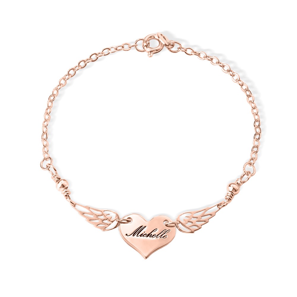 Custom Mommy Of An Angel Bracelet, Memorial Jewelry, Infant Loss Bracelet, Loss of Mother Bracelet, Miscarriage Gift, Memorial Wing Charm
