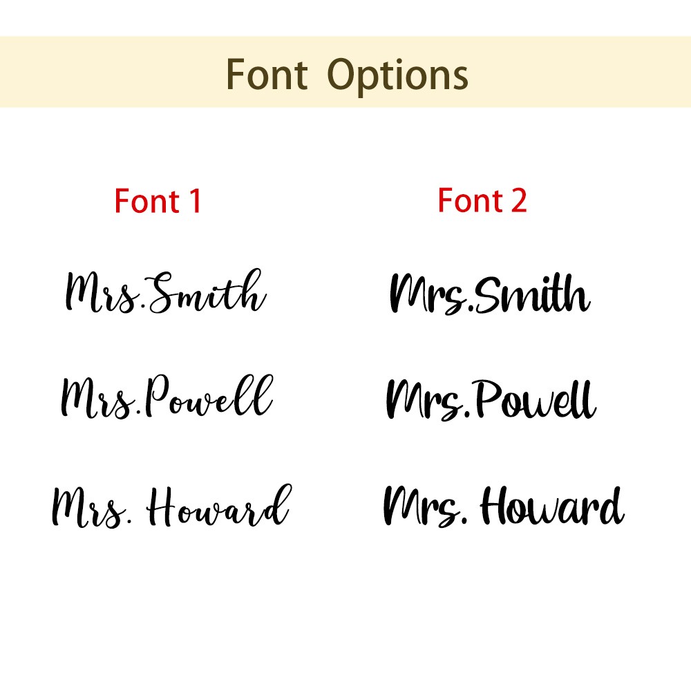 font options