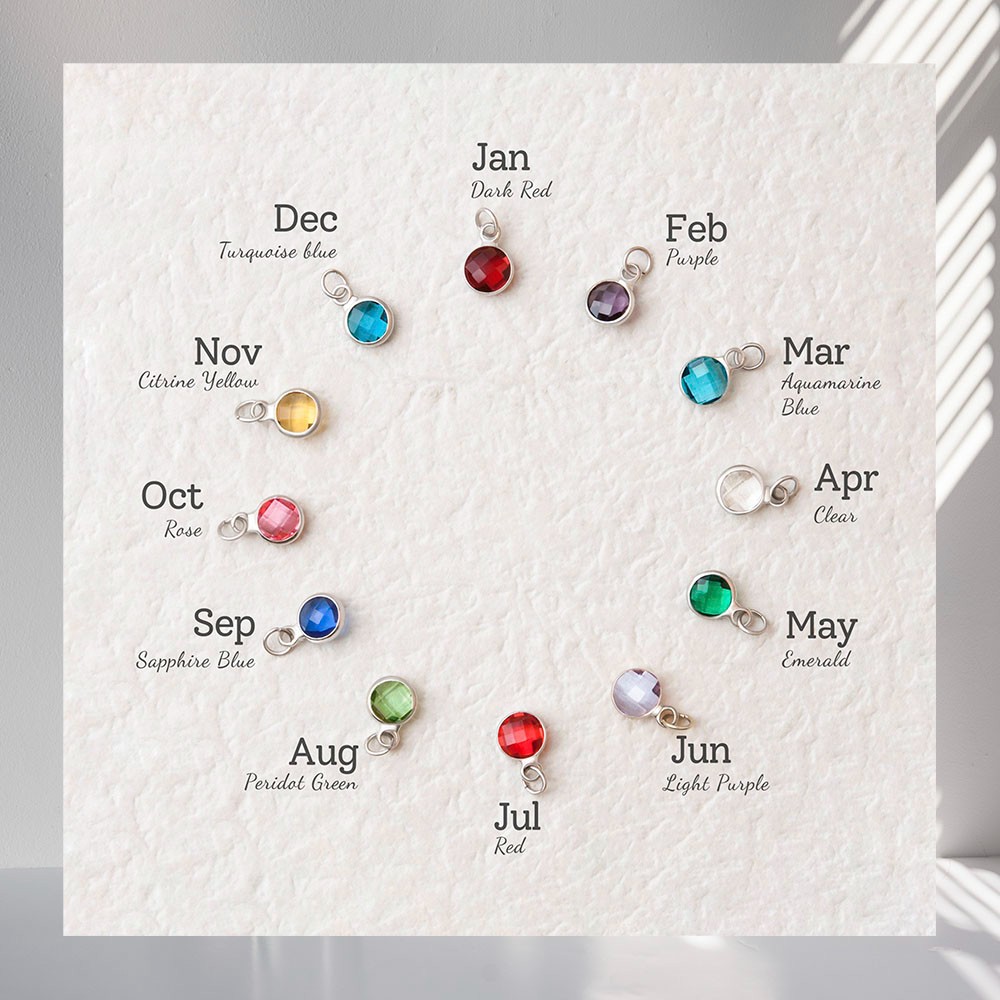 birth flower necklace