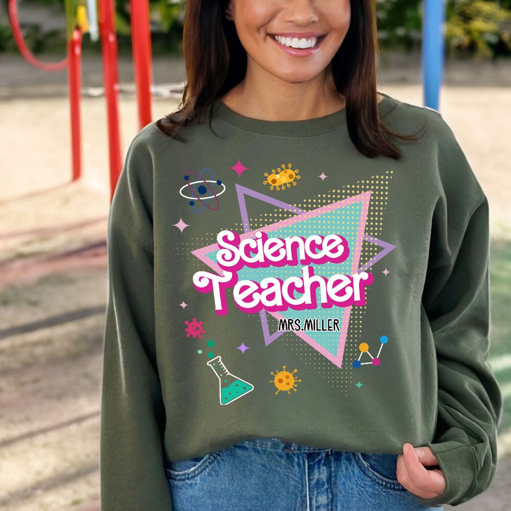 teacher shirt pink