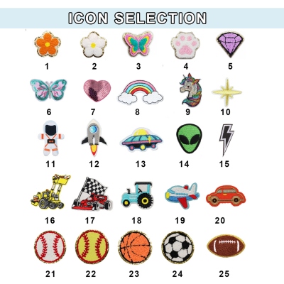 Personalized Chenille Letter Patch Jean Jacket, Custom Cute Icon Patch Toddler Denim Jacket, DIY Decoration, Birthday Gift for Boy/Girl/Kid