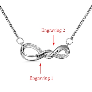 infinity name necklace