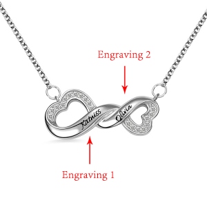 infinity name necklace
