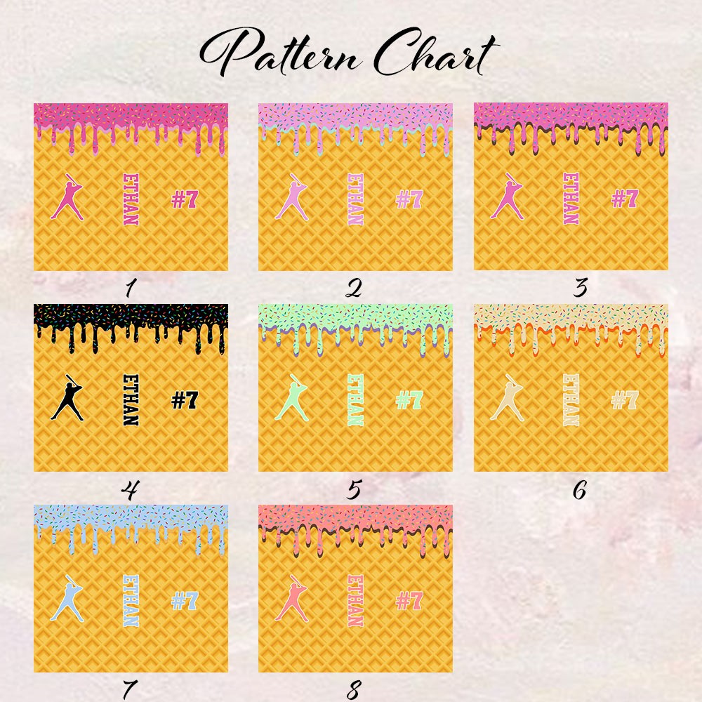 Dripping Ice Cream Pattern