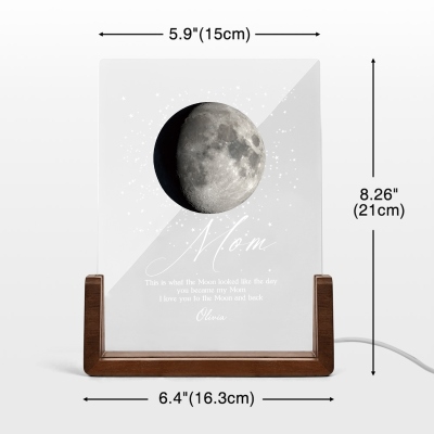 with wooden base