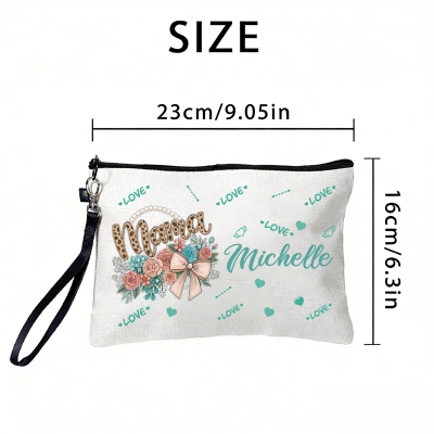 With wrist strap