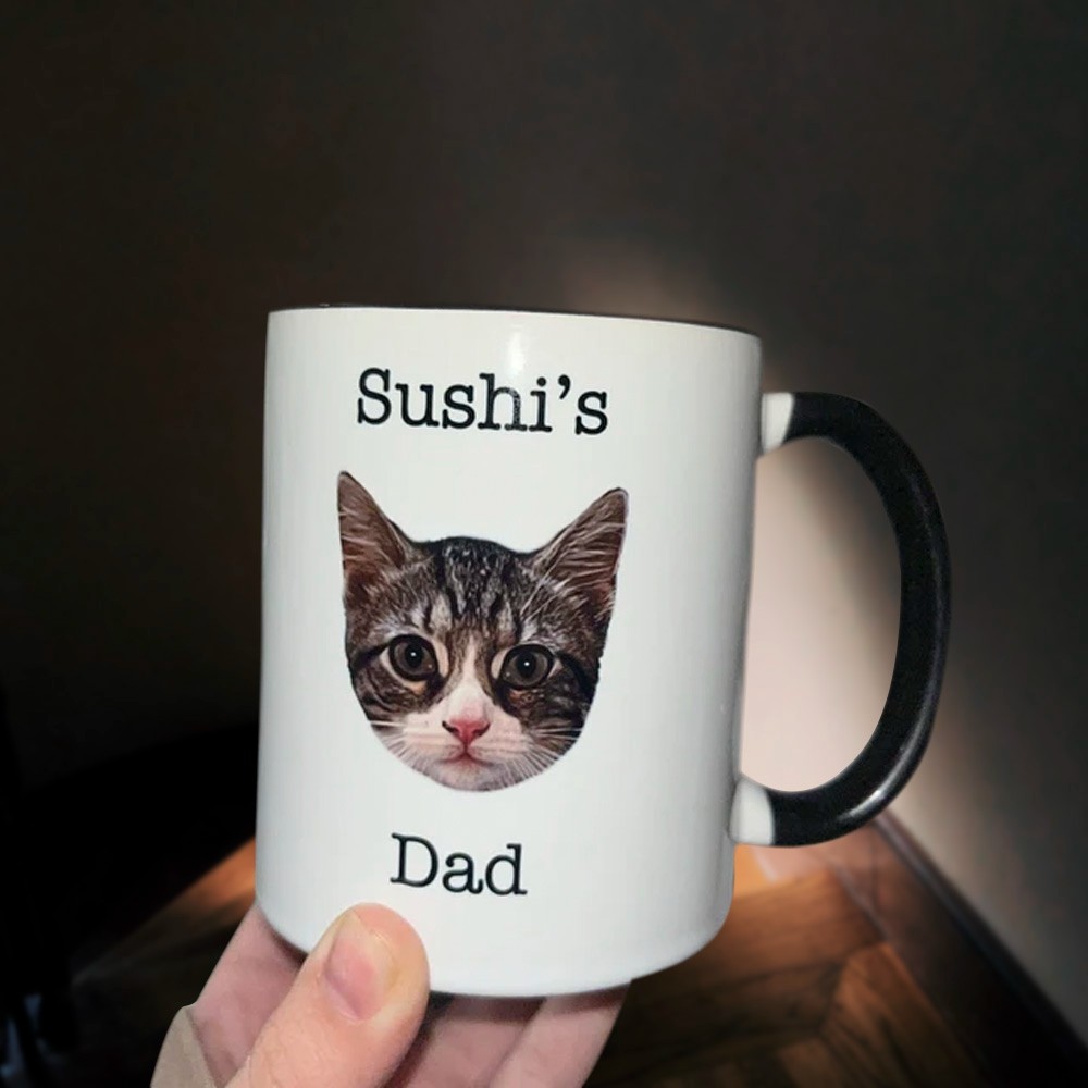 tasse de visage de chien