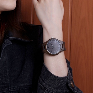 Customized Ebony Watch for Wife
