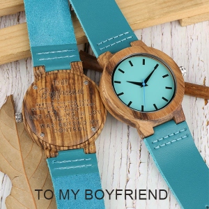 Engraved Wooden Watch for Men