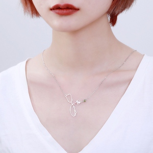 personalzied stethoscope necklace