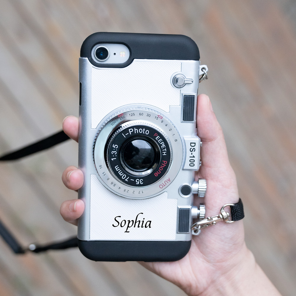 Capa de celular com câmera personalizada Emily em Paris capa para iPhone
