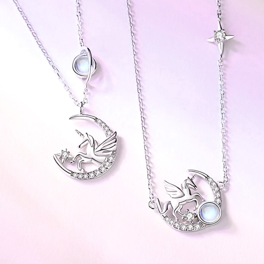 Unicorn Best Friend Bestie Necklace