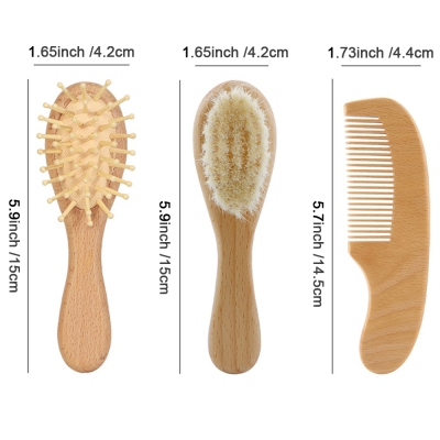 baby hair brush size