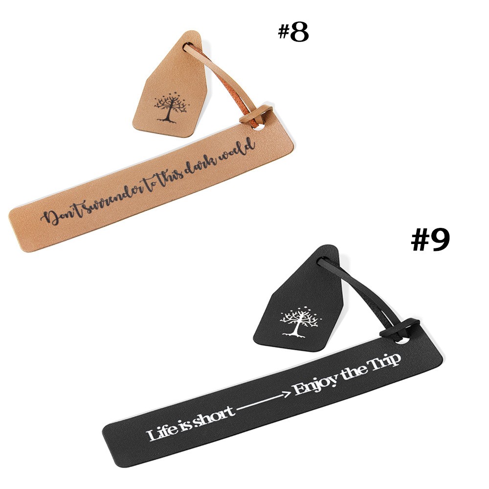Personalized Leather Bookmark, Sold at 2pcs, Customized Leather Gift for Men, Anniversary Gift, Travelers/Graduation Gifts, Gift for Student/Book Lovers