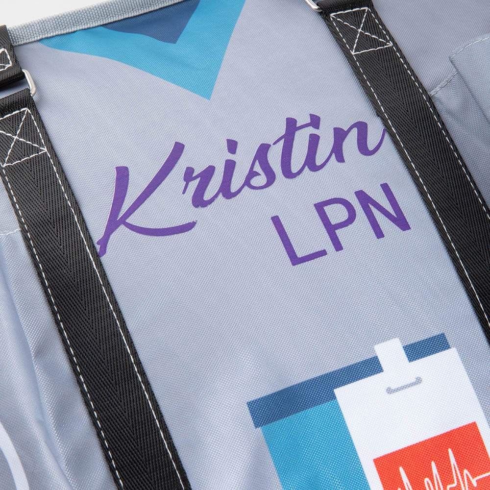 Große Krankenschwester-Tragetasche aus Canvas für die Arbeit, kleine Stilltasche mit Reißverschluss, Dankesgeschenk zur Krankenschwesterwoche für RN CNA LPN Medizinisches Personal