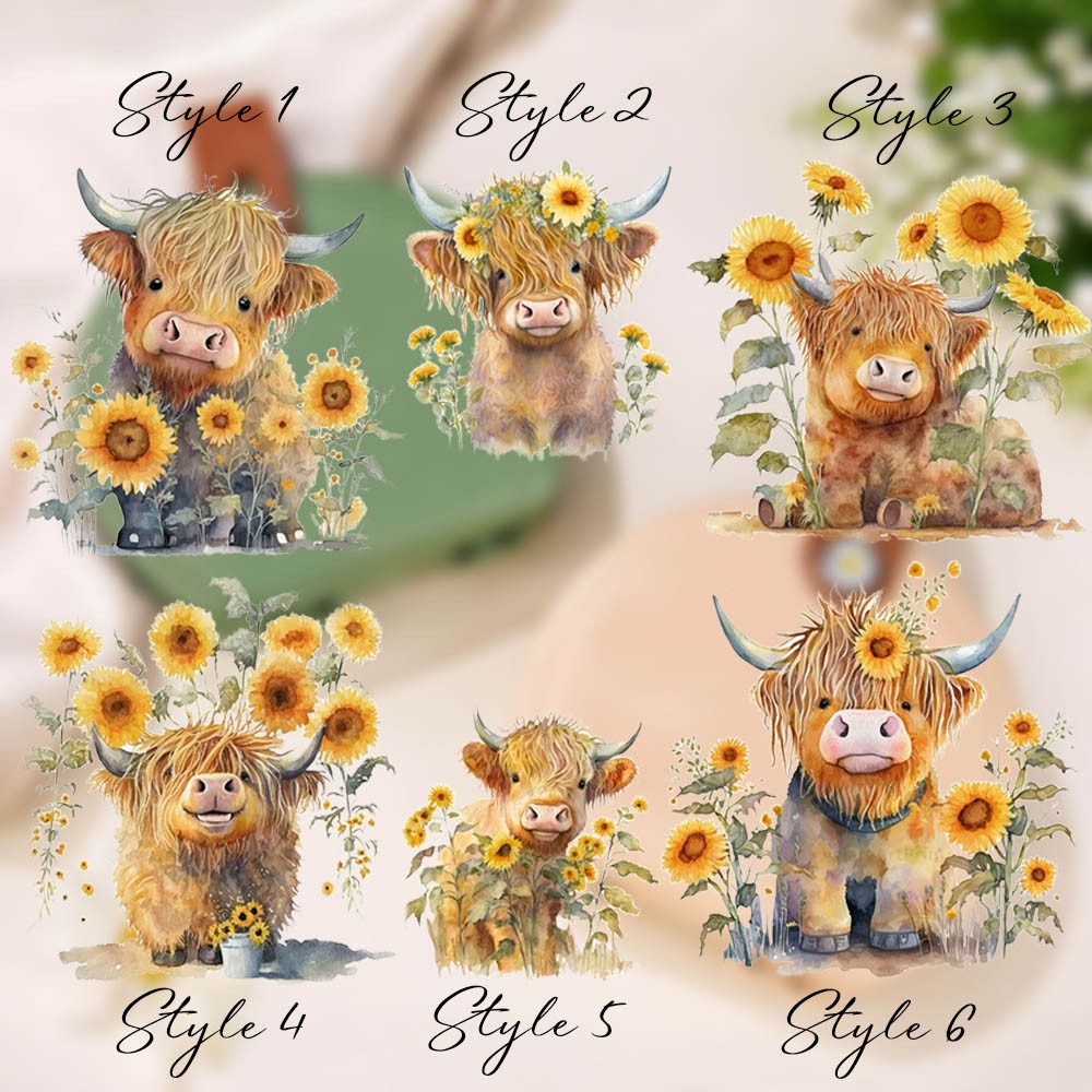 Kit de couture portable personnalisé pour vache des Highlands, outil de travail manuel pour vache des Highlands, boîte de rangement pour cloison de couture, fournitures de voyage à domicile, cadeau pour femme