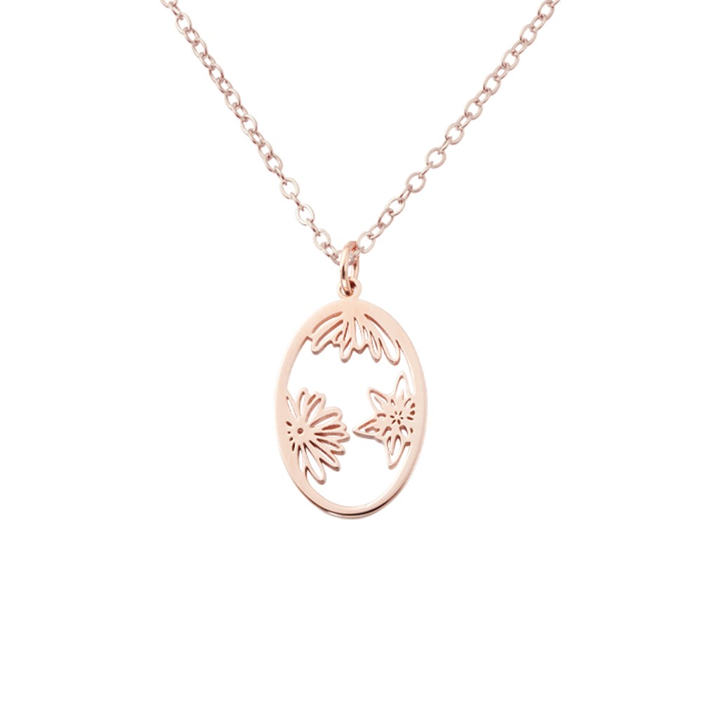 Birth Flower Necklace, Engraved Birth Flower Necklace, Bridal Shower Gift, Bridal Party Gift, Gift For Her, Best Friend Birthday Gift