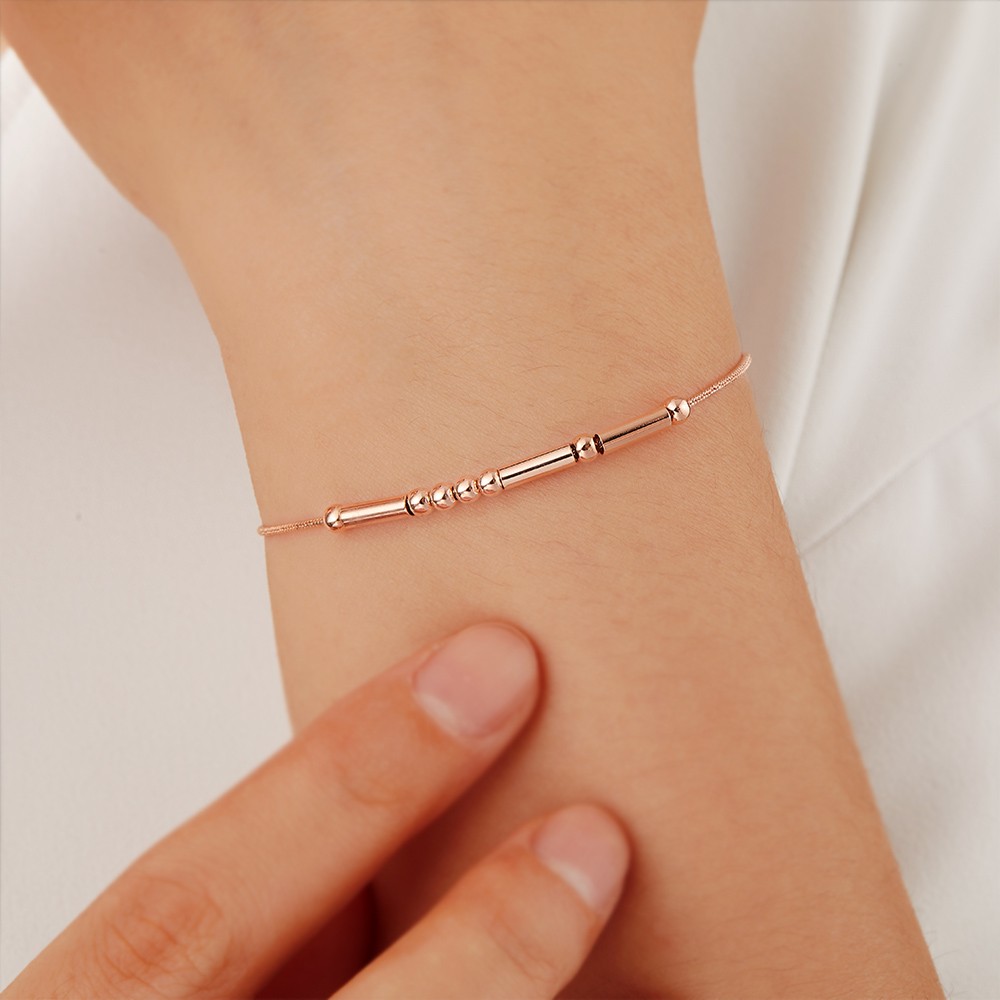 Personalisiertes Morsecode-Armband, Armband für Fernbeziehungen, Paarschmuck aus Sterlingsilber 925, Valentinstag-/Jahrestagsgeschenk für Paare/Liebhaber
