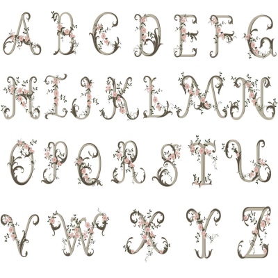 Custom Floral Letter Embroidered Linen Napkin, Personalized Embroidered Monogrammed Dinner Napkin, Mother's Day/Wedding/Cocktail Party Gift