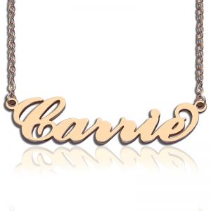 Personalized Rose Gold Carrie Name Necklace