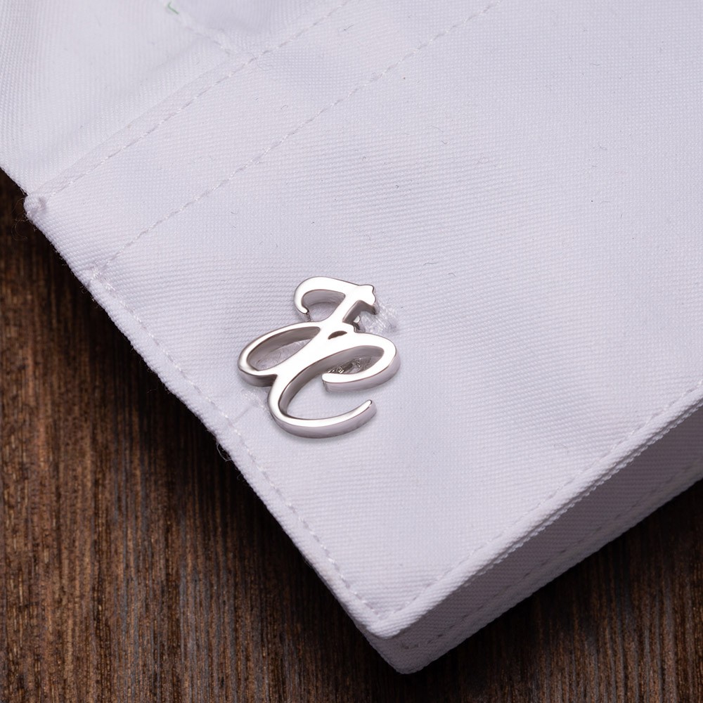 (2er-Set) Personalisierte Manschettenknöpfe mit Monogramm und Anfangsbuchstaben, Geburtstagsgeschenk zum Vatertag und Weihnachten für Männer