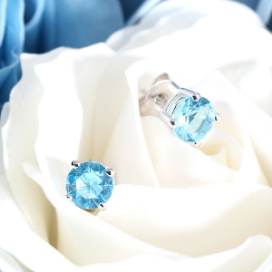 Birthstone stud earrings
