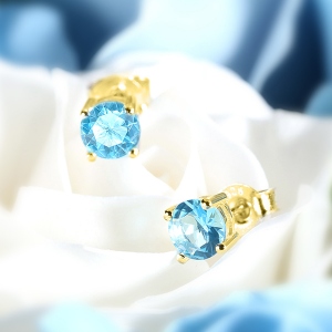 Birthstone stud earrings
