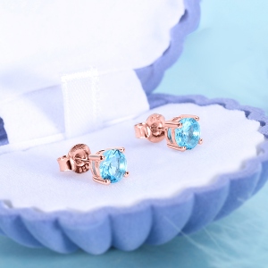 Birthstone stud earrings