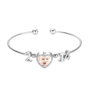 Personalized Date & Photo Bangle