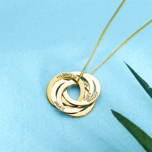 interlocking rings necklace
