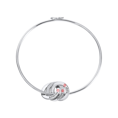 Circle pendant Bangle