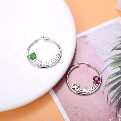 birthstone earrings