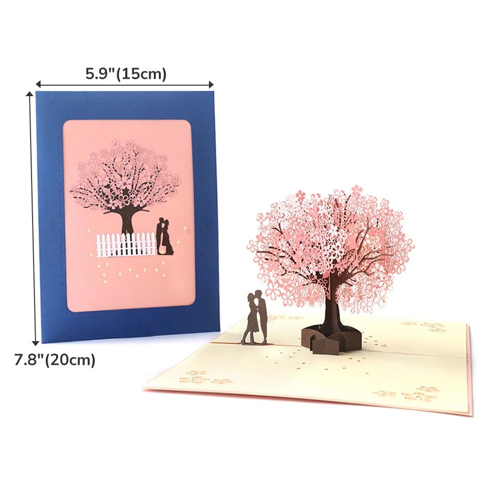 3D Cherry Blossom Pop Up Card