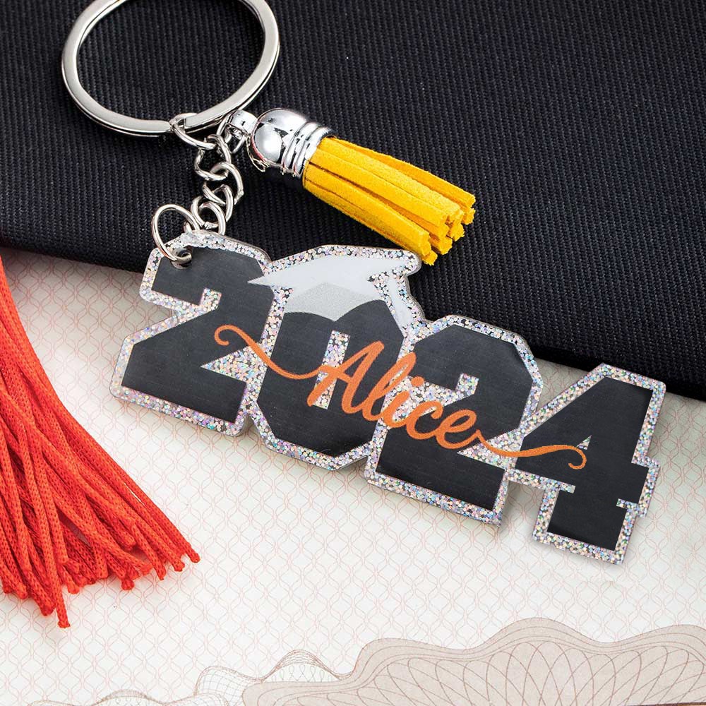 Personalized Tassel Keychain Graduation Gift 2021 & Other Years
