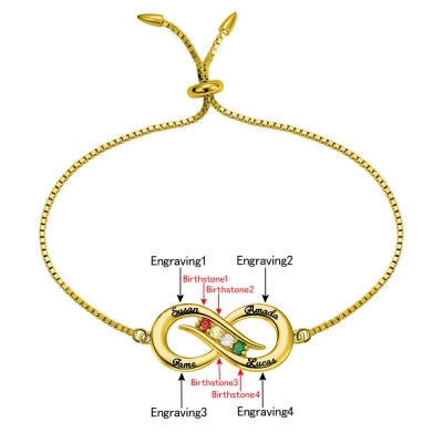 infinity name bracelet
