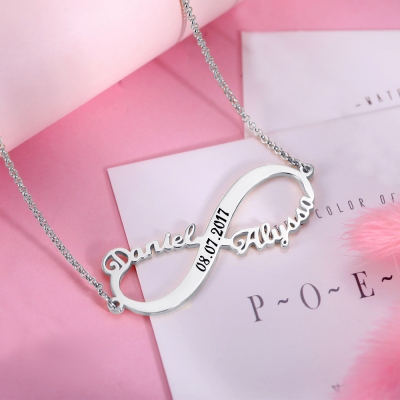 infinity name necklace