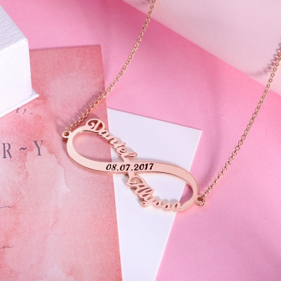 infinity name necklace