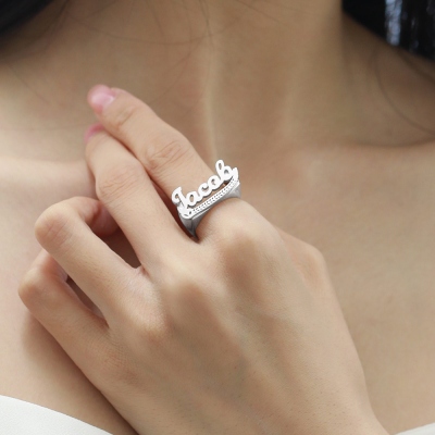 Personalized Plated Name Ring