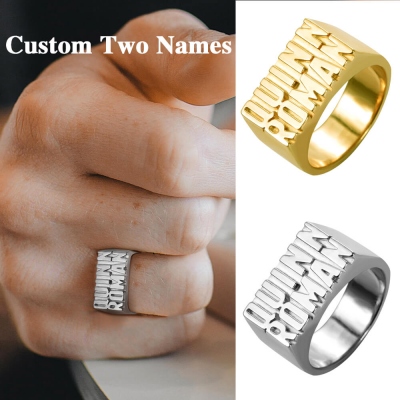 Personalized Ring with 2 Names