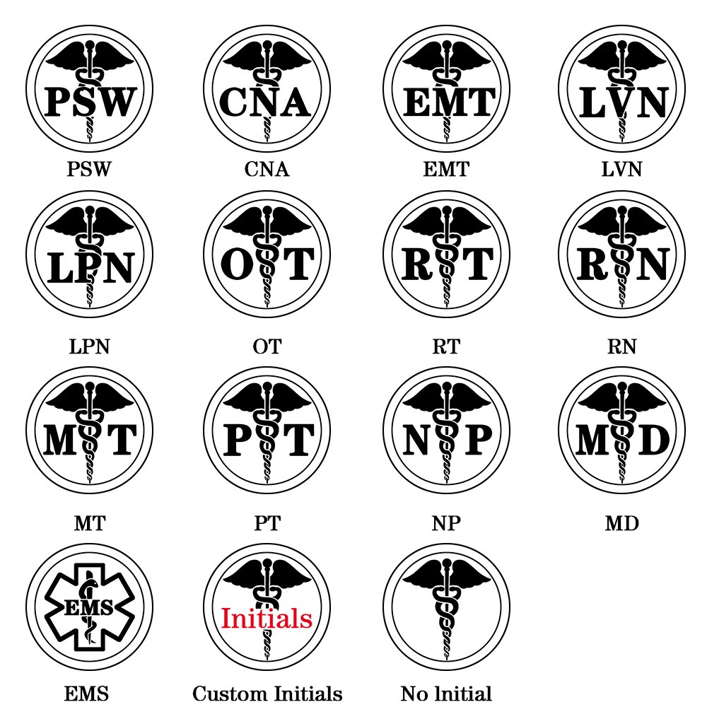 Custom Medical Symbol RN LPN Caduceus Signet Ring with Engraved Text, Sterling Silver 925 Jewelry, Graduation Gift for Nurse Doctor Medical Staff
