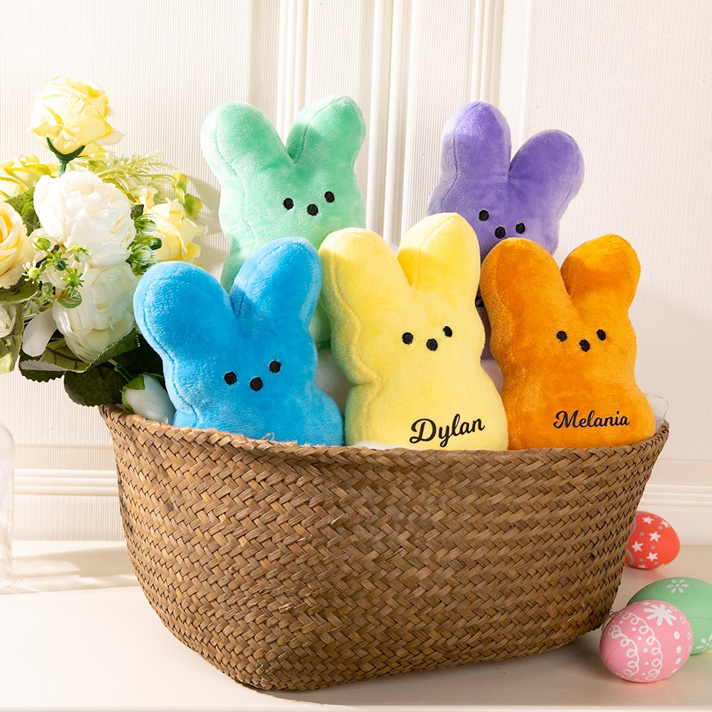 Personalized Name Easter Bunny Plush Doll