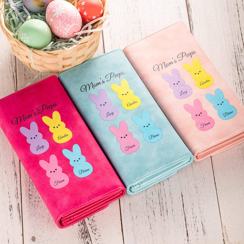 Personalized Women Easter Bunny Wallet