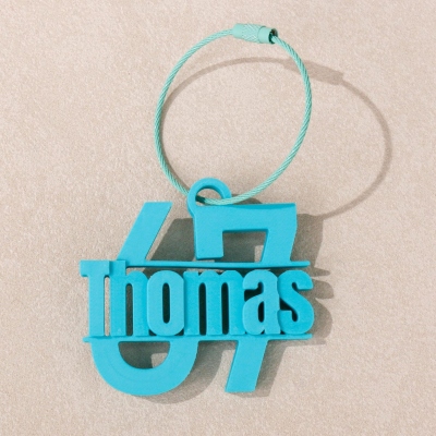 Personalized 67 Six Seven Keychain with Name, 3D Printed Backpack Charm, Eclipse Holiday Keepsake, Birthday Gift for Children/Teens/Meme Enthusiasts