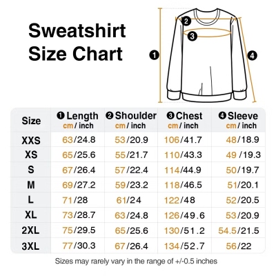 sweatshirt size