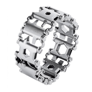 Outdoor 29 in 1 Multitool Tread Bracelet Stainless Steel