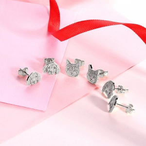 picture stud earrings