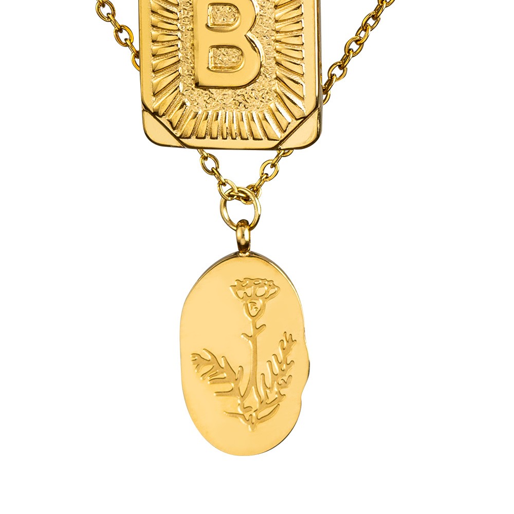 initials necklace